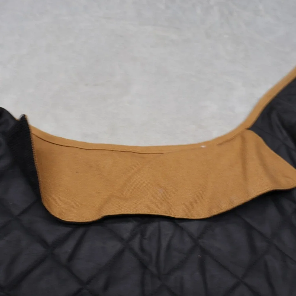 Carhartt Dog Chore Coat Large Brown Duck Canvas Quilted Lined Adjustable Outdoor